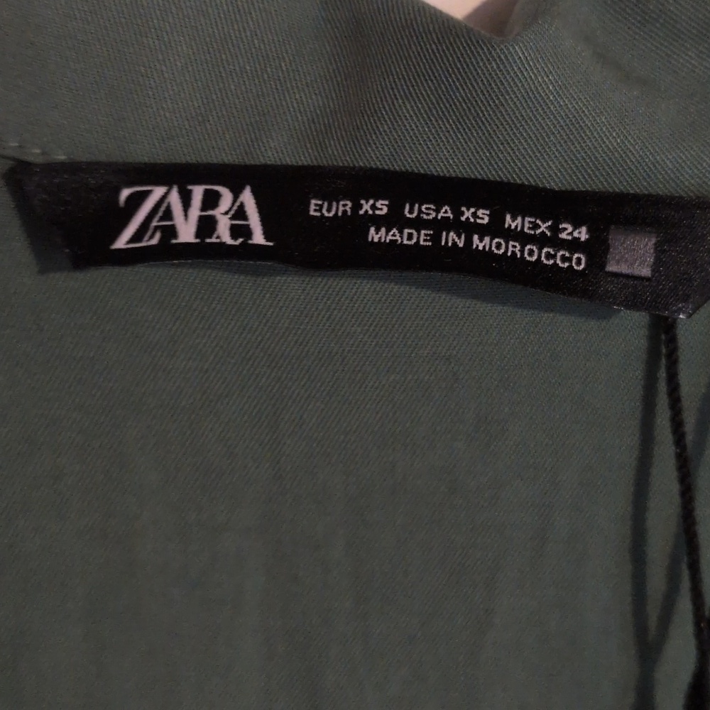 Zara Dark Green Belted Jumpsuit - Picture 2 of 6